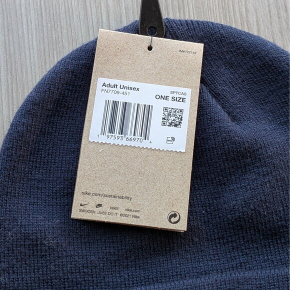 Nike SB Team USA Olympics 2024 Terra Obsidian Navy White Beanie OSFM FN7709-451 - Picture 3 of 5